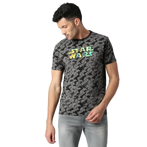 Image of Pepe Men's Geometric Regular Fit T-Shirt