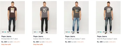 Image of Pepe Men's jeans at minimum 70% Discount