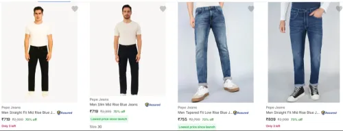 Image of Pepe Jeans Men's Jeans at Minimum 70% Discount