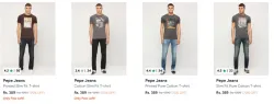 Pepe Mens jeans at minimum 70% Discount