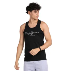Pepe Mens Round Neck Graphic Print Vest