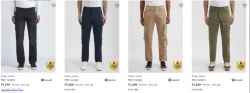 Pepe Jeans Men's Cargos at minimum 70% Discount