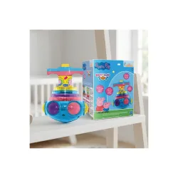 Peppa Pig Dizzy Glow Top - Musical Spinning Top Toy with LED Flashing Light