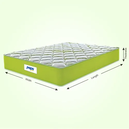 Image of peps Springkoil Ortho Luxe 8 Inch Pocket Spring Latex Foam Mattress