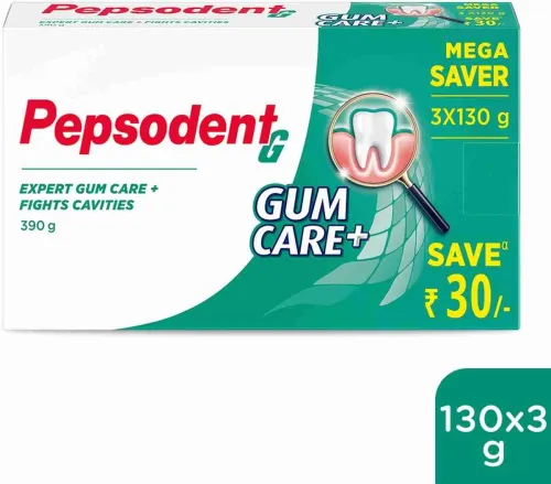 Image of PEPSODENT Gum Care+ Expert Protection Toothpaste (390 g, Pack of 3)