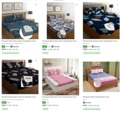 Peregrine Cotton Double Bed Cover