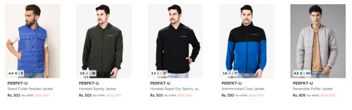 Image of Perfkt U Men's Jackets at minimum 80% Discount