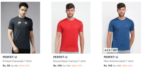 Image of Men's T Shirt @ Starting ₹59
