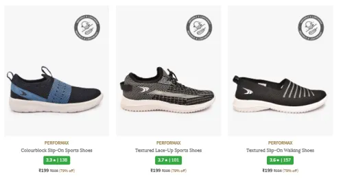 Image of Performax Shoes Starting at ₹199
