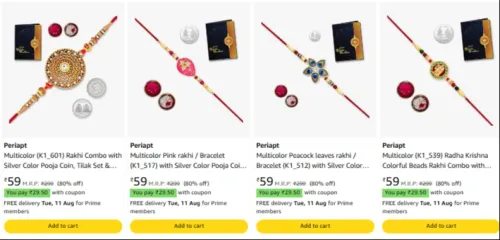 Image of Periapt Rakhi Combo Starting @ ₹34