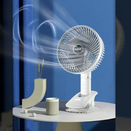Image of Perpetual Rechargeable Cooling Fan with Soap Holder (3-Speed, USB)
