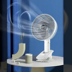 Perpetual Rechargeable Cooling Fan with Soap Holder (3-Speed, USB)