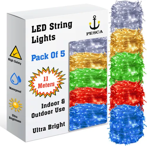 Image of PESCA 40 LEDs 11 m Multicolor Steady String 