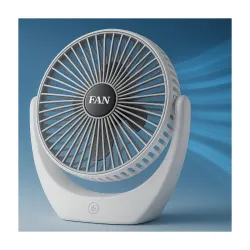 PESOMA 6 Inch Rechargeable Mini Table Fan
