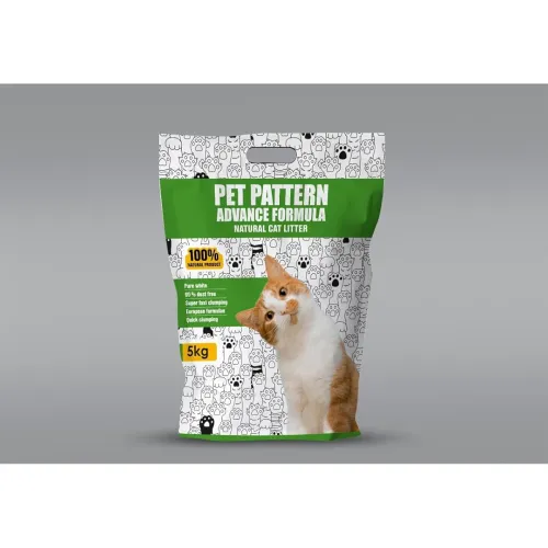 Image of Pet Pattern Advance Formula Pure White Super Fast Clamping Natural Cat Litter, 5Kg (White Bag) (DogsNCats - Authorised P