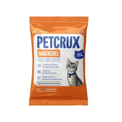 Petcrux Dry Adult Cat Food, Mackerel Fish Flavor, with Omega 3 & 6 and Taurine