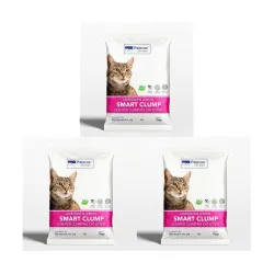 PetCrux Smart Clump Cat Litter 15Kg (Lavender & Lemon, 3x5Kg, Eco-Friendly)