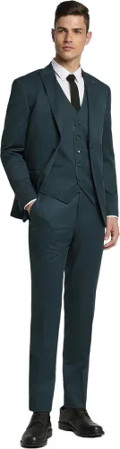 Image of PETER ENGLAND 3 PC Suit Solid Men Suit