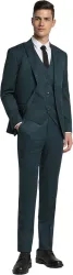 PETER ENGLAND 3 PC Suit Solid Men Suit