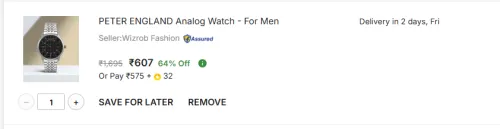 Image of PETER ENGLAND  Analog Watch - For Men