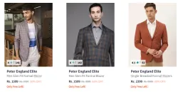 Peter england Men Blazer Flat 60% Discount