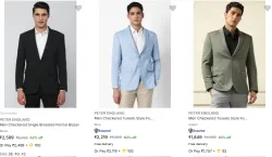 PETER ENGLAND Men Fashion Blazer Minimum 60% Discount