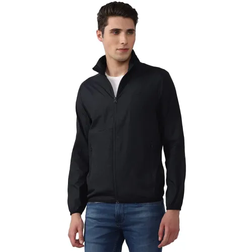 Image of Peter England Men Polyester Standard Length Jacket