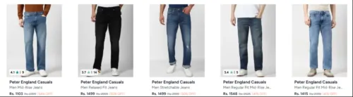 Image of Peter England Men's jean up to 54% Discount
