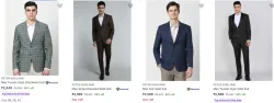 Peter England Mens Readymade Suits upto 60% Discount 