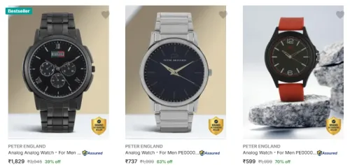 Image of Peter England men's Watches up to 70% Discount 