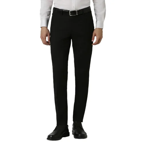 Image of Peter England Men Work Regular Fit Utility Pants
