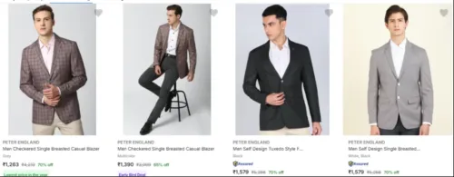 Image of Peter England men's blazar up to 70% Discount 