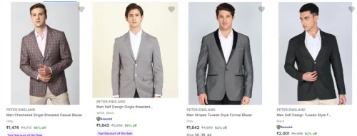 Image of Peter England men's blazer up to 65% Discount