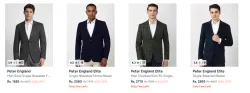 Peter England Mens Blazers at minimum 60% Discount