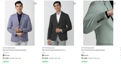Peter England Mens Blazers Minimum 60% Discount