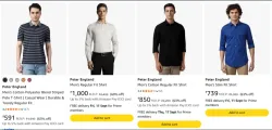 Peter England Men's Cloths at minimum 63% Discount
