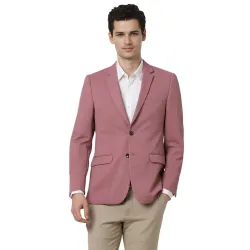 Peter England Men's Neo Slim Waffle Knit Blazer