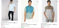 Peter England Mens Shirt at Minimum 60% Discount