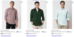PETER ENGLAND Mens Shirts at minimum 68% Discount