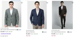 Peter England Mens Readymade Suits Minimum 65% Discount