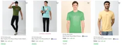 Peter england mens tshirts minimum 60% discount 