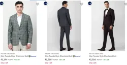 Peter England Suits at minimum 70% Discount