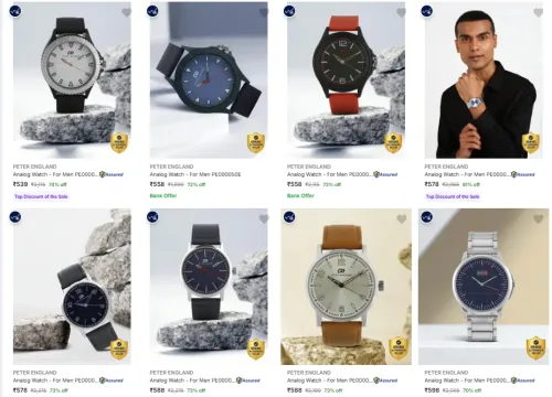 Image of PETER ENGLAND Watches at minimum 70% Discount