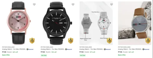 Image of PETER ENGLAND Watches at Minimum 78% Discount