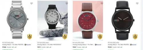 Image of Peter England Watches up to 71% Discount 