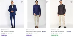 Peter England Mens Readymade Suits at minimum 70% Discount