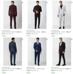 Peter England Mens Readymade Suits Upto 70% Off | Starting @ ₹2112