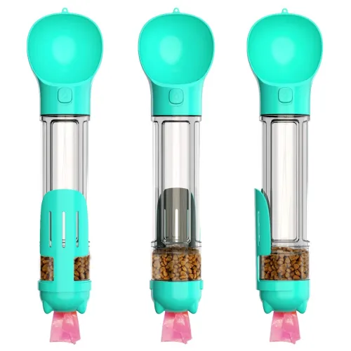 Image of A+a Pets Dog Water Bottle Portable 500ml With Food Storage
