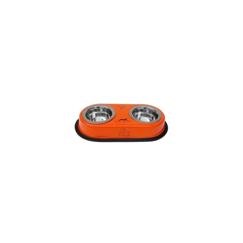 Image of Pets Empire Double Diner Stainless Steel Pet Feeding Bowl 2x350ml