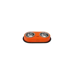 Pets Empire Double Diner Stainless Steel Pet Feeding Bowl 2x350ml